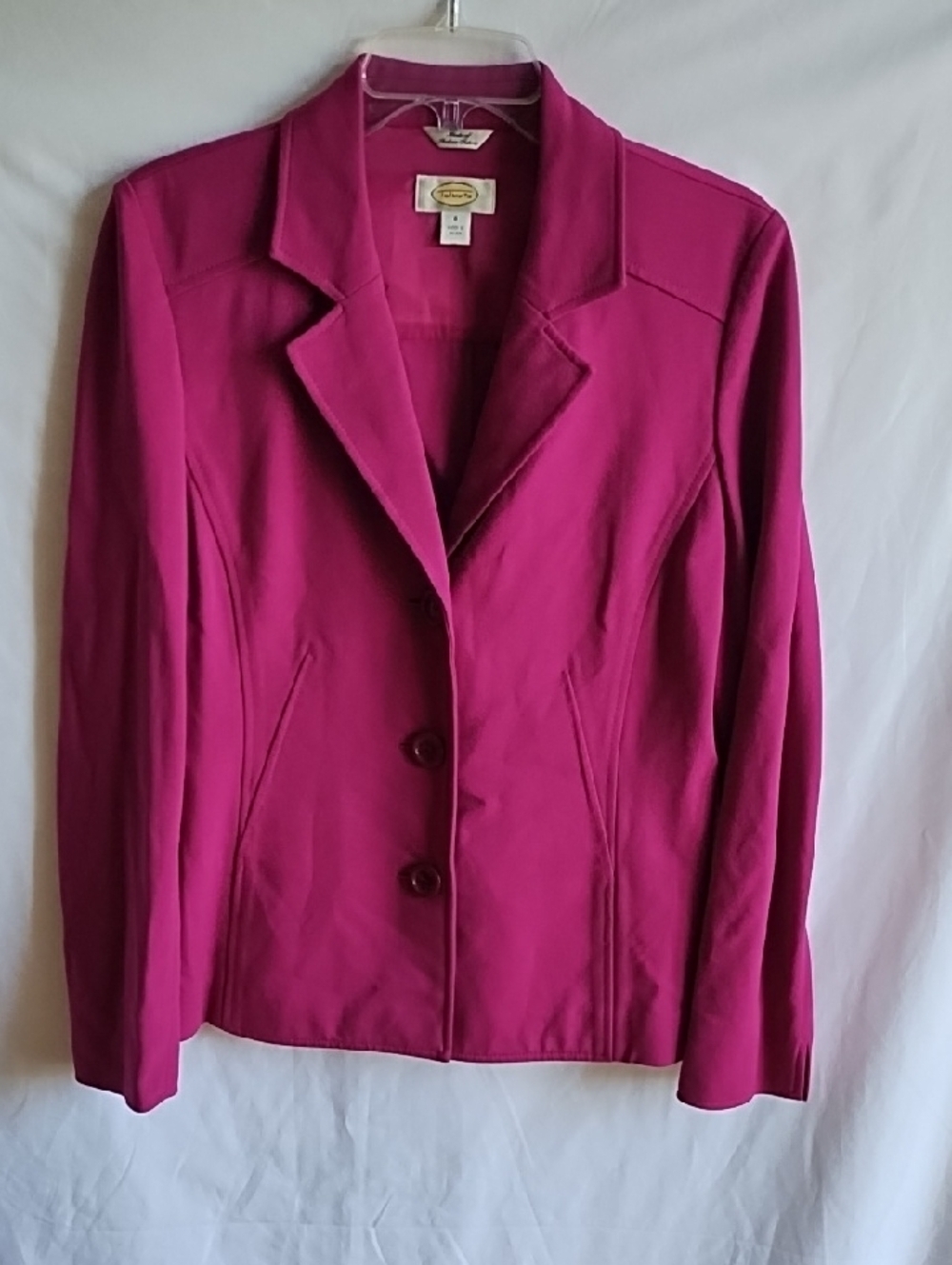 Talbots Fuchsia Single-Breasted Blazer Jacket